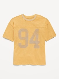 L'image numéro 2 présente T-shirt surdimensionné à manches courtes et à imprimé pour garçon