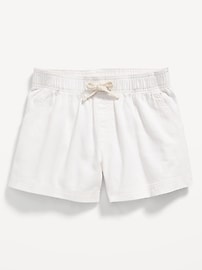 View large product image 4 of 6. High-Waisted Pull-On Twill Shorts for Girls