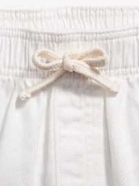 View large product image 5 of 6. High-Waisted Pull-On Twill Shorts for Girls