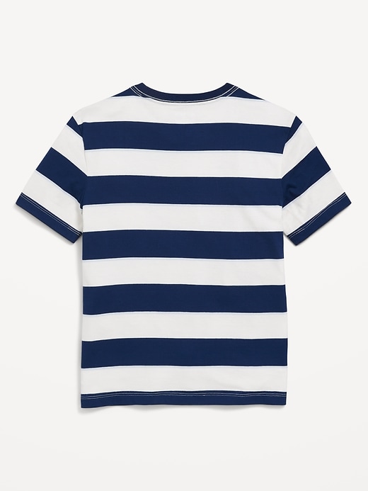 View large product image 2 of 2. Softest Short-Sleeve Striped T-Shirt for Boys