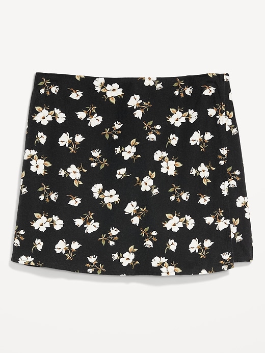 Image number 4 showing, High-Waisted Linen-Blend Mini Skort