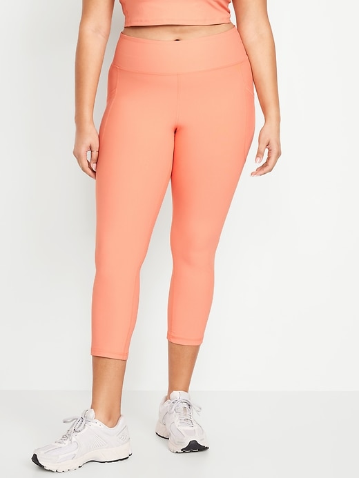 Image number 6 showing, High-Waisted PowerSoft Crop Pocket Leggings