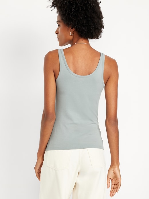 Image number 2 showing, First-Layer Scoop-Neck Tank Top