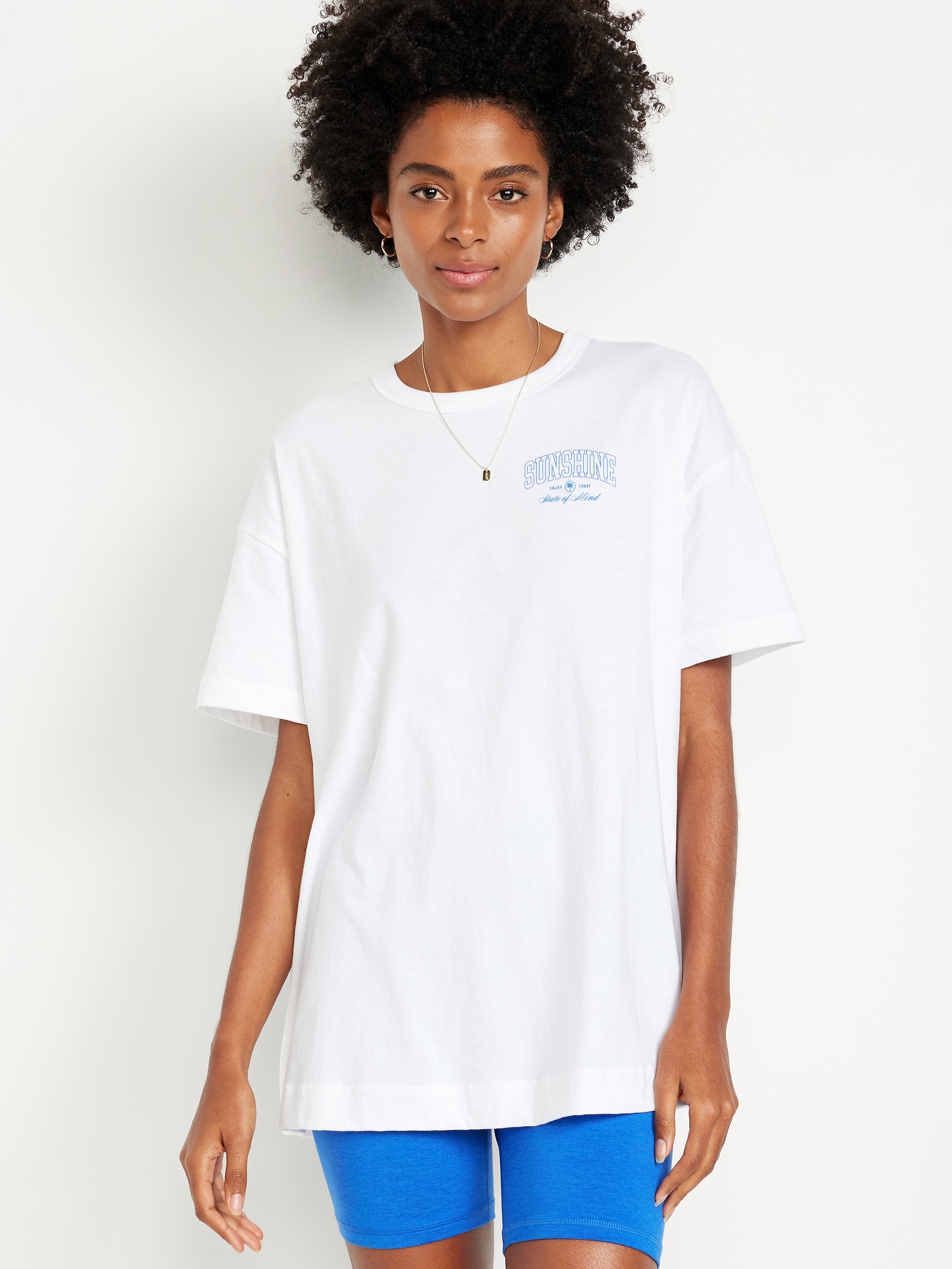 Oversized EveryWear Graphic Tunic T-Shirt