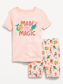 Image number 1 showing, Snug-Fit Graphic Pajama Shorts Set for Toddler & Baby