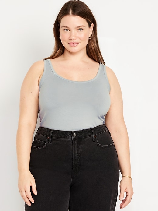 Image number 7 showing, First-Layer Scoop-Neck Tank Top