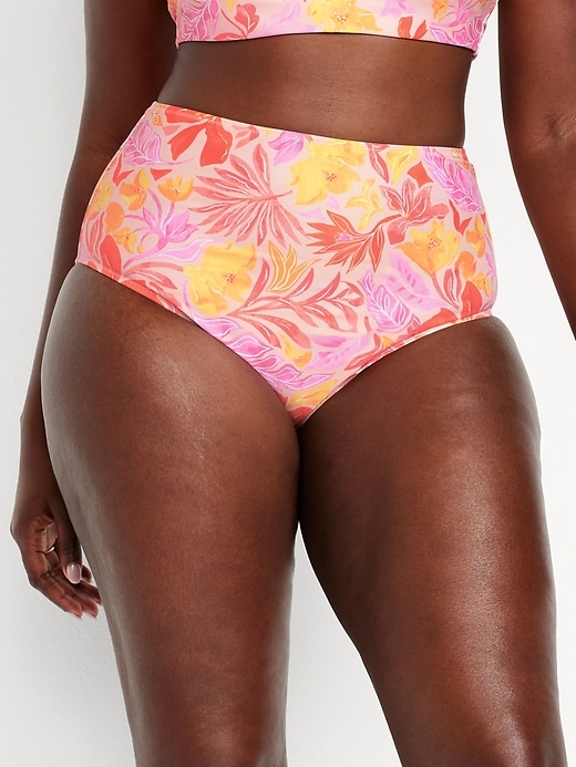 Image number 5 showing, Matte High-Waisted Bikini Swim Bottoms