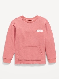 Image number 1 showing, Oversized French-Terry Graphic Sweatshirt for Toddler Boys