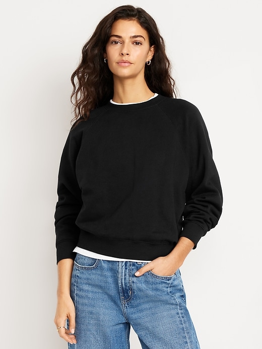 Image number 1 showing, SoComfy Raglan Crew-Neck Sweatshirt