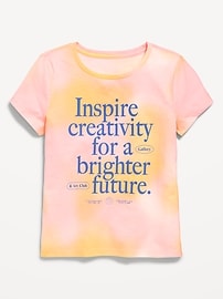 L'image numéro 1 présente T-shirt à manches courtes à imprimé pour fille