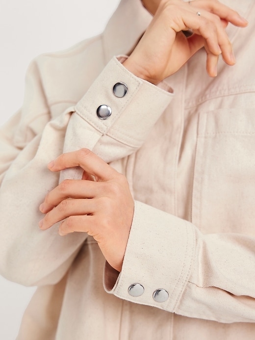 Image number 5 showing, Canvas Crop Utility Jacket