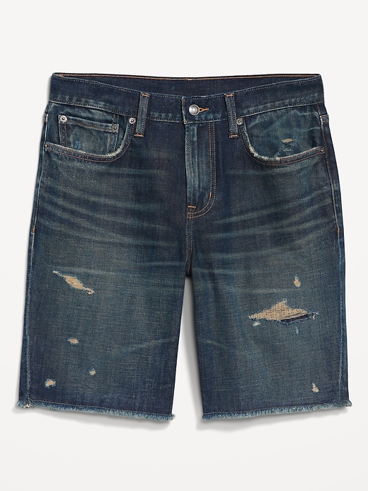 Image number 5 showing, Slim Built-In Flex Jean Raw-Edge Shorts -- 9.5-inch inseam