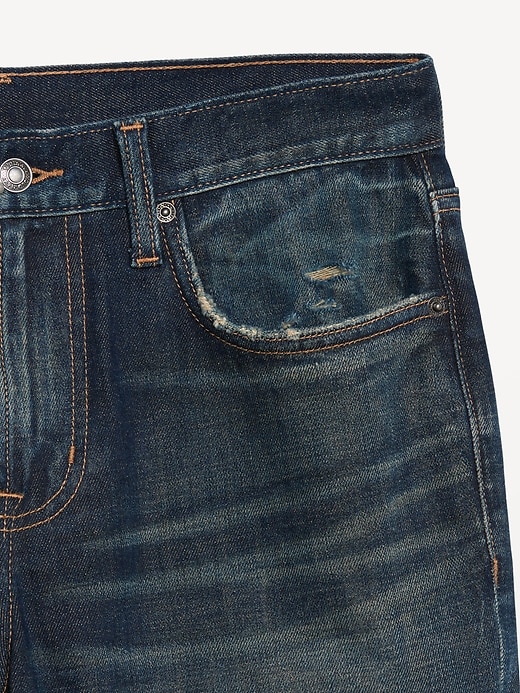 Image number 8 showing, Slim Built-In Flex Jean Raw-Edge Shorts -- 9.5-inch inseam