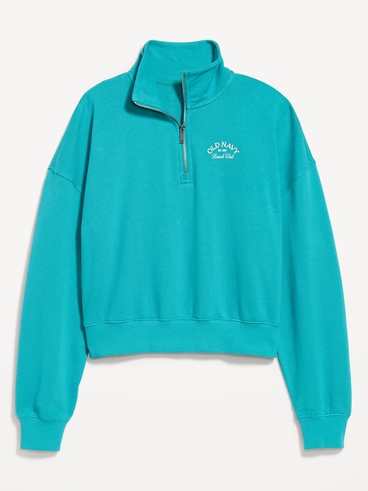 Image number 4 showing, SoComfy Oversized Logo Half Zip