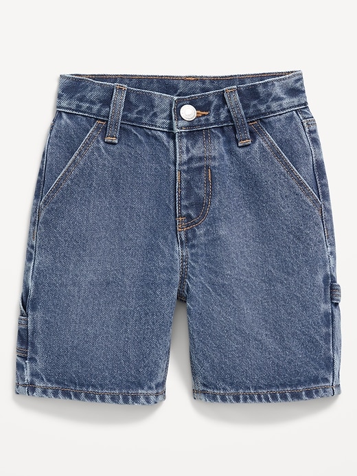 View large product image 1 of 2. Baggy Carpenter Jean Shorts for Toddler Boys