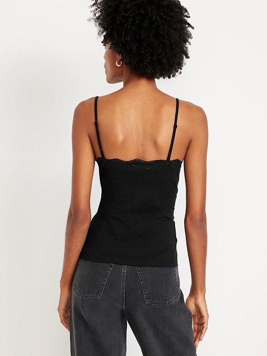 Image number 2 showing, Lace-Trim Cami Tank Top