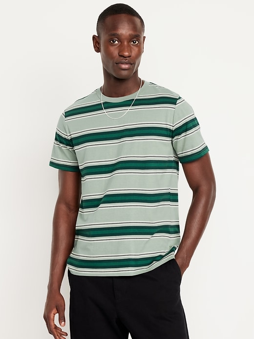 Image number 1 showing, Crew-Neck Striped T-Shirt