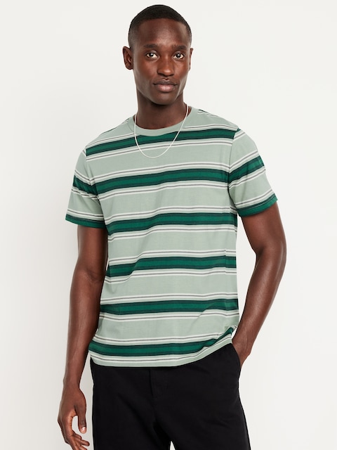 Crew-Neck Striped T-Shirt