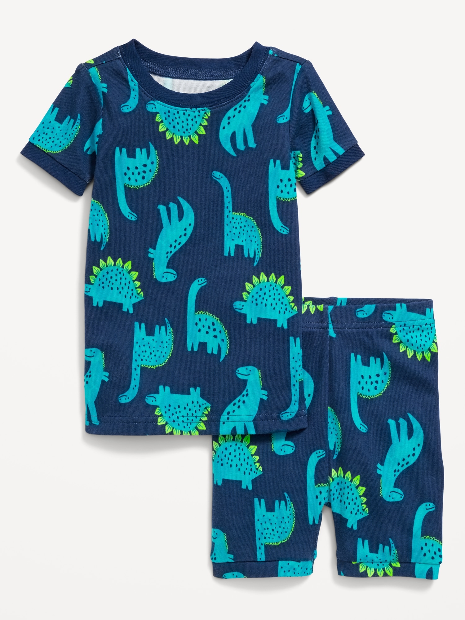 Printed Snug-Fit Pajama Set for Toddler & Baby