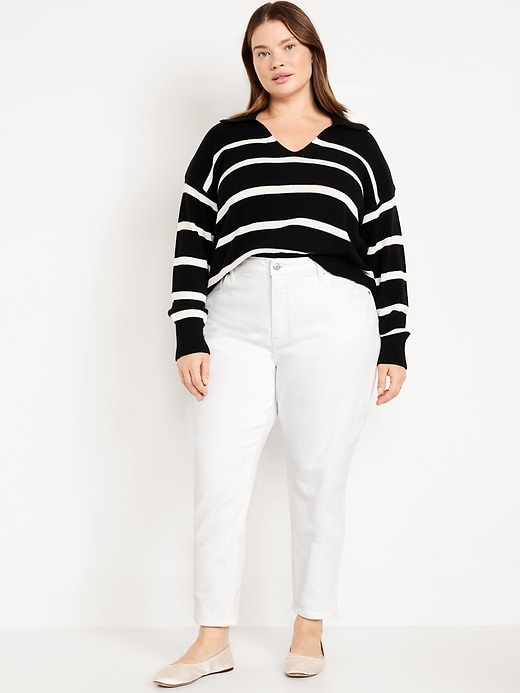 Image number 4 showing, Curvy High-Waisted OG Straight Ankle Jeans