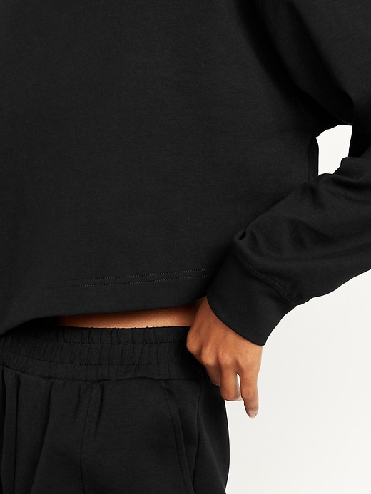 Image number 4 showing, Dynamic Fleece Oversized Crop Sweatshirt