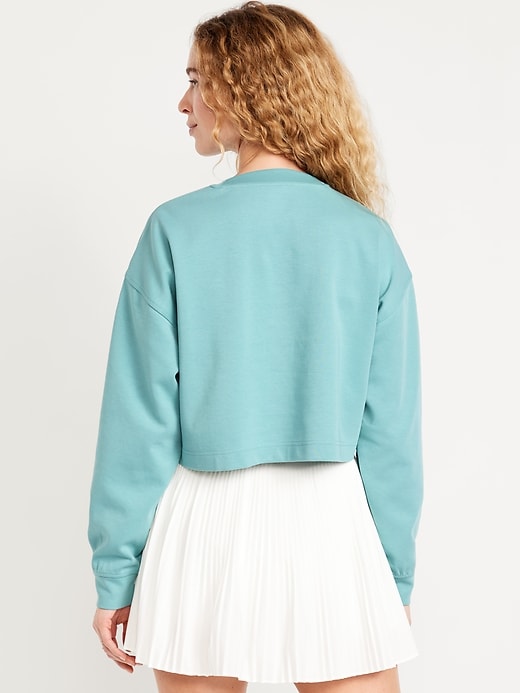 Image number 2 showing, Dynamic Fleece Oversized Crop Sweatshirt