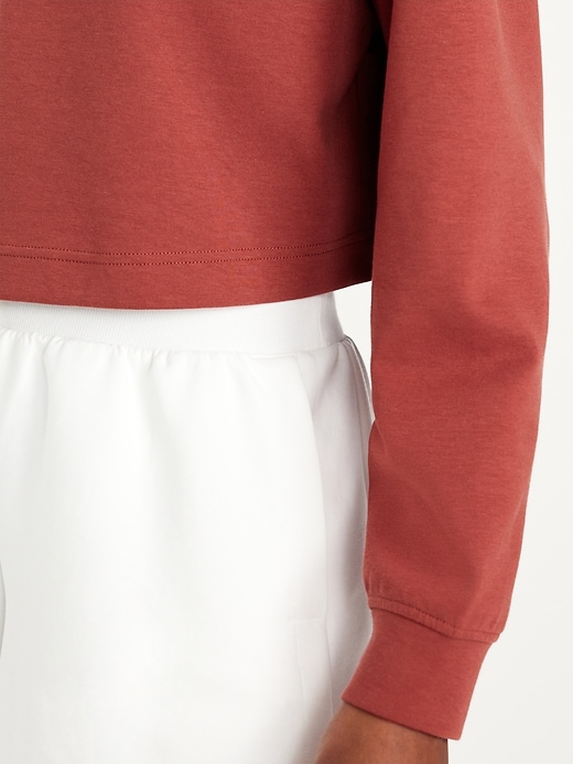 Image number 4 showing, Dynamic Fleece Oversized Crop Sweatshirt