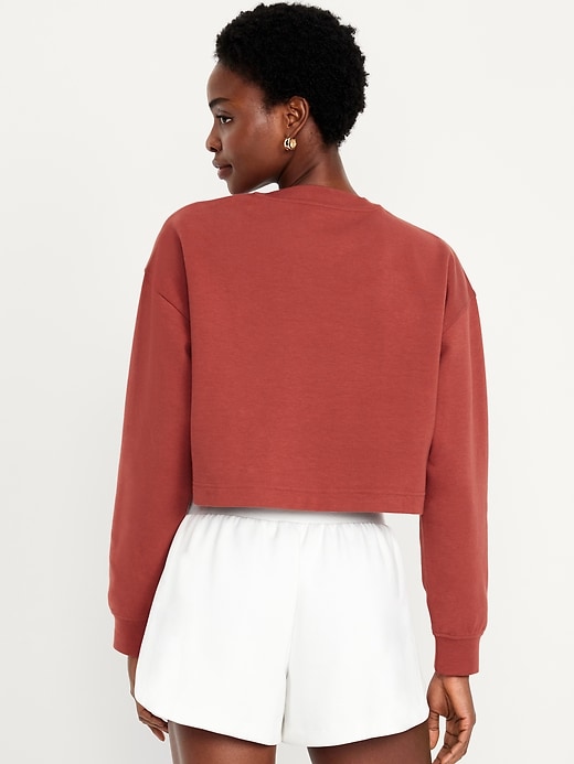 Image number 2 showing, Dynamic Fleece Oversized Crop Sweatshirt