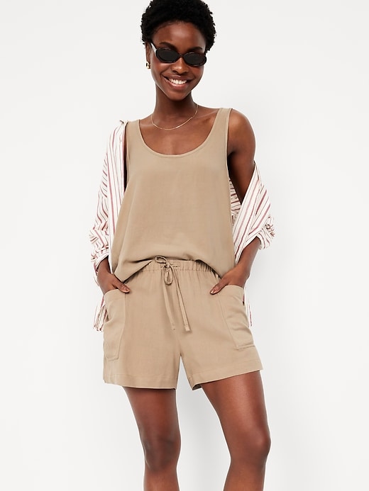 Image number 3 showing, High-Waisted Playa Shorts -- 3.5-inch inseam