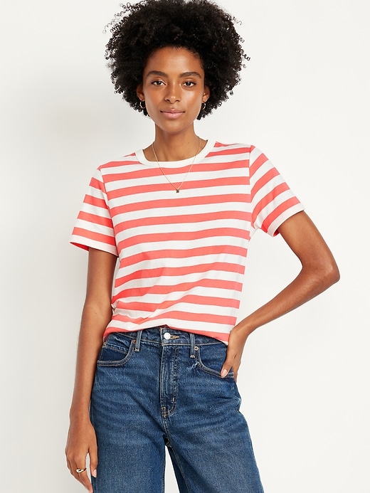 Image number 1 showing, EveryWear Crew-Neck Striped T-Shirt