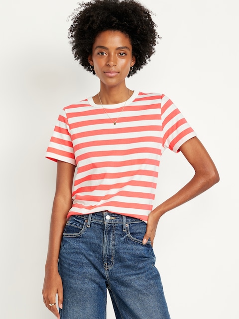 EveryWear Crew-Neck Striped T-Shirt