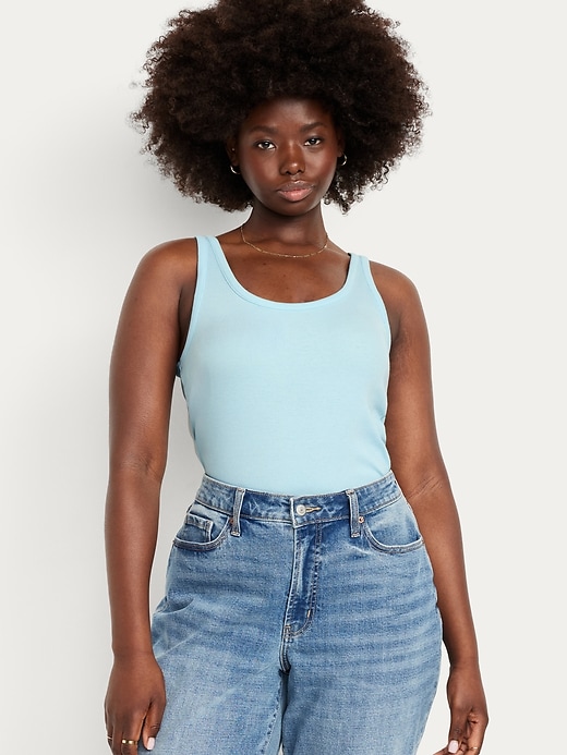 Image number 5 showing, Ribbed Crop Tank Top