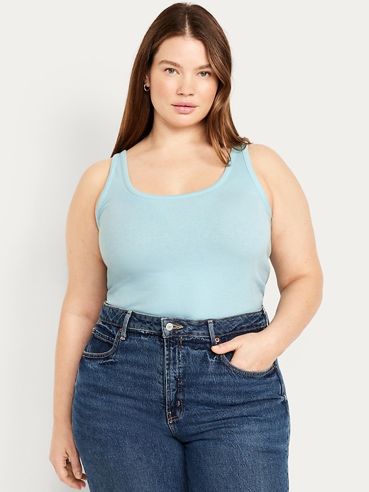 Image number 7 showing, Ribbed Crop Tank Top