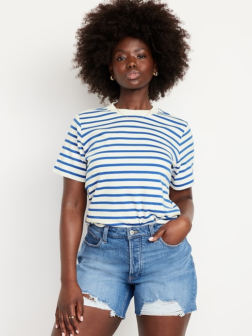 Image number 5 showing, Heavyweight Striped Crew-Neck T-Shirt