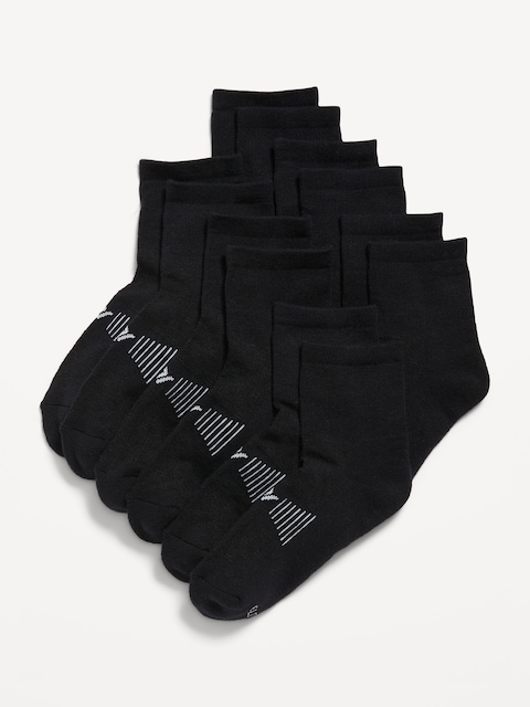 Quarter Crew Go-Dry Performance Socks 6-Pack for Boys