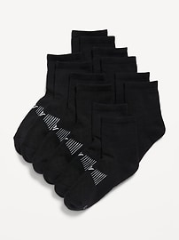 Image number 1 showing, Quarter Crew Go-Dry Performance Socks 6-Pack for Boys