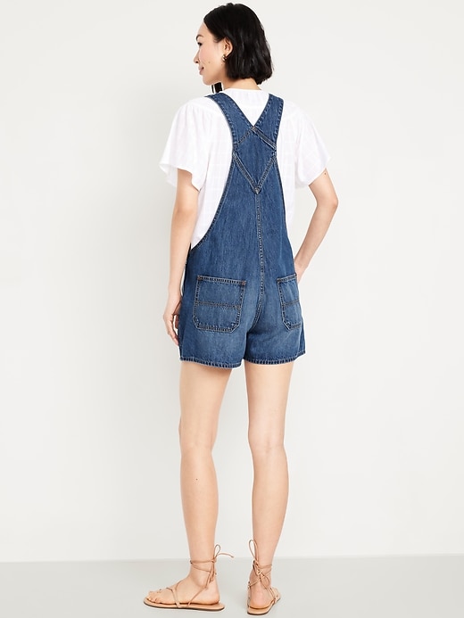 Image number 3 showing, Baggy Jean Shortalls -- 3-inch inseam