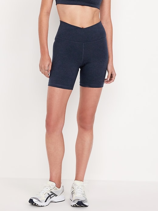 Image number 1 showing, Extra High-Waisted CloudComfy Biker Shorts -- 6-inch inseam