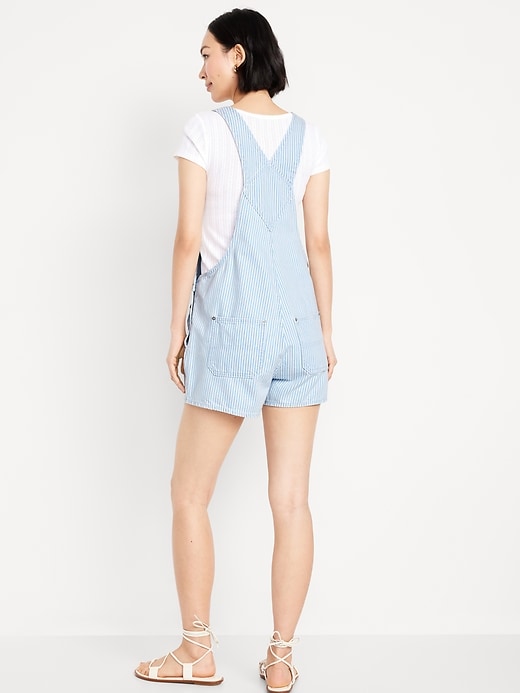 Image number 3 showing, Baggy Jean Shortalls -- 3-inch inseam