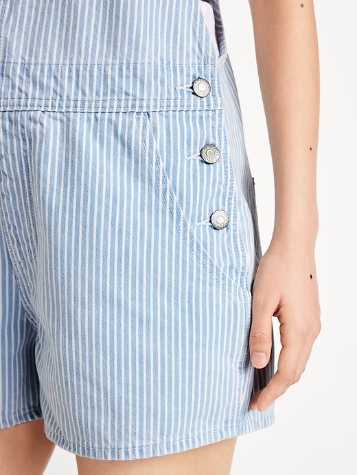 Image number 2 showing, Baggy Jean Shortalls -- 3-inch inseam