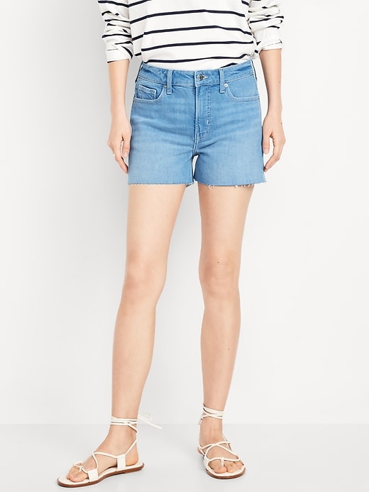 Image number 2 showing, High-Waisted OG Jean Cut-Off Shorts -- 3-inch inseam