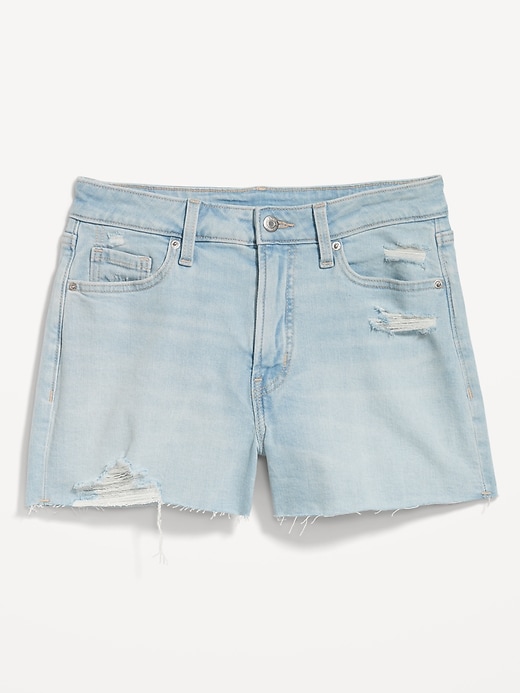 Image number 6 showing, Curvy High-Waisted OG Jean Cut-Off Shorts -- 3-inch inseam