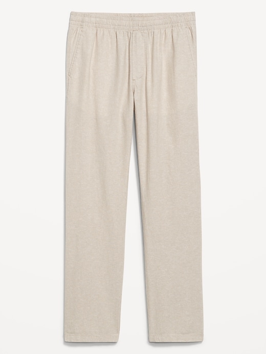 Image number 4 showing, 90's Straight Linen-Blend Pants