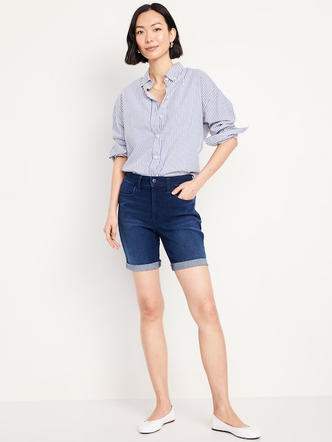 High-Waisted Wow Jean Shorts -- 7-inch inseam