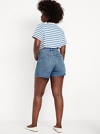 Curvy High-Waisted OG Jean Cut-Off Shorts -- 5-inch inseam