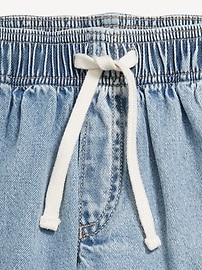 View large product image 5 of 7. High-Waisted Pull-On Jean Shorts for Girls