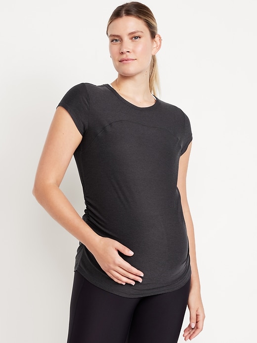 Image number 1 showing, CloudMotion Maternity Base Layer T-Shirt