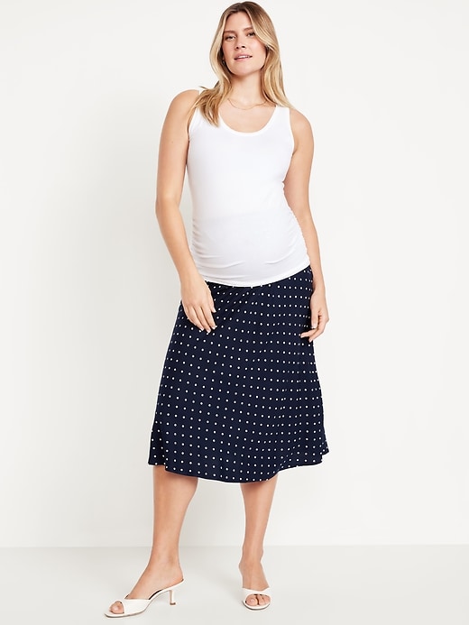 Image number 1 showing, Maternity A-Line Midi Skirt