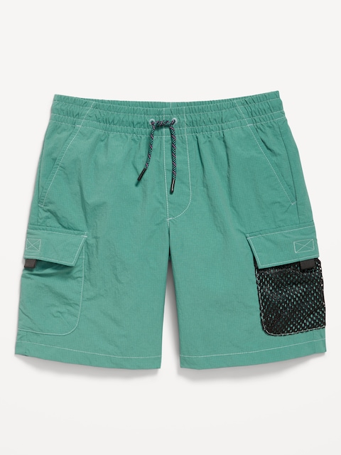 Knee Length Cargo Ripstop Shorts for Boys