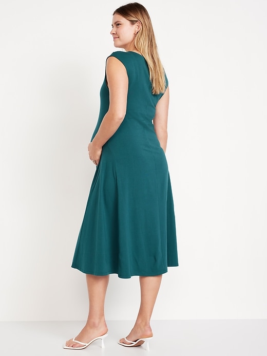 Image number 5 showing, Maternity Fit & Flare Midi Dress